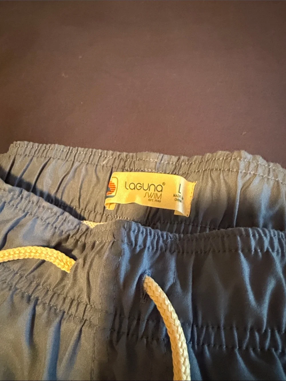 Light Blue Men’s Elastic Waist swim Shorts
